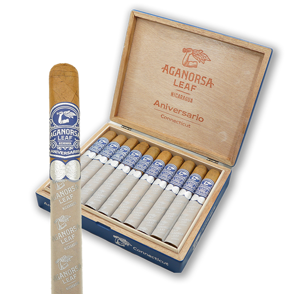 Aganorsa Leaf Cigars, Aniversario Connecticut - Toro Box Press 6 1/4 x 52