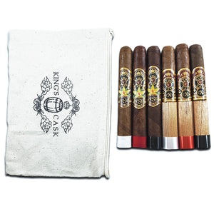King's Cask 6-Pack Variety Pack W/ Souvenir Travel Pouch